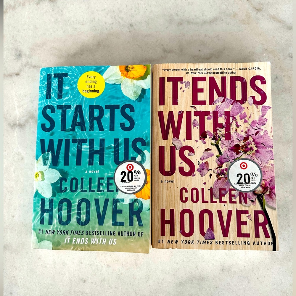 It Ends with Us/It Starts with Us books by Colleen Hoover